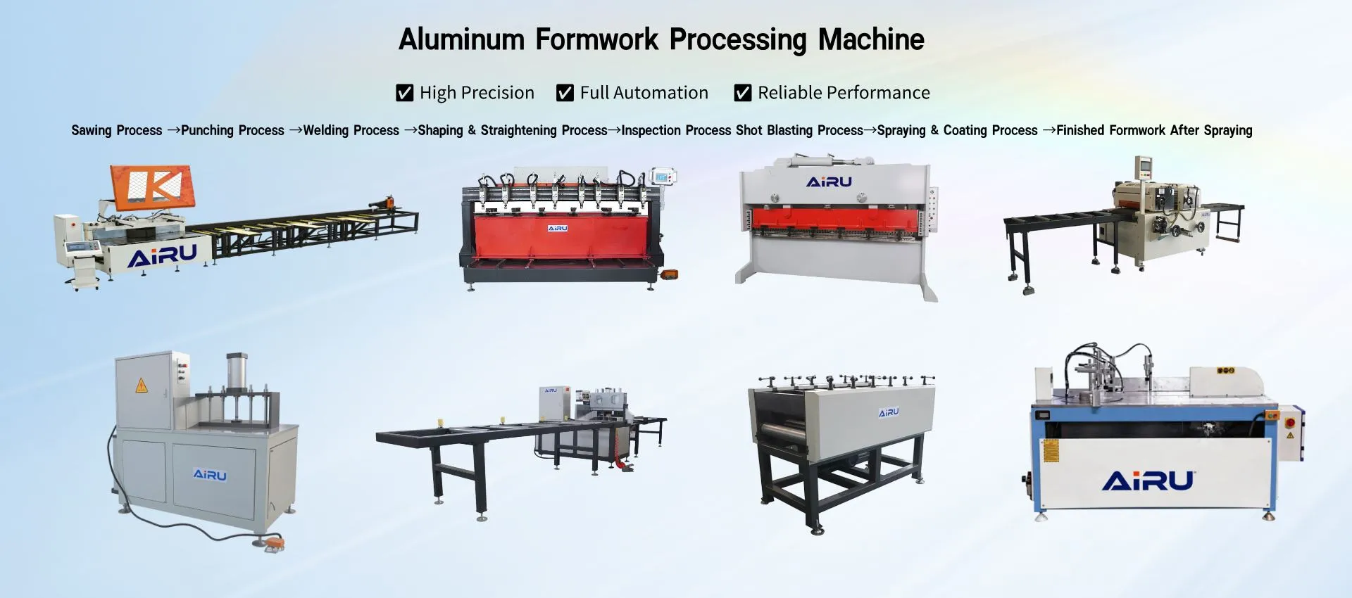 Aluminum formwork production line